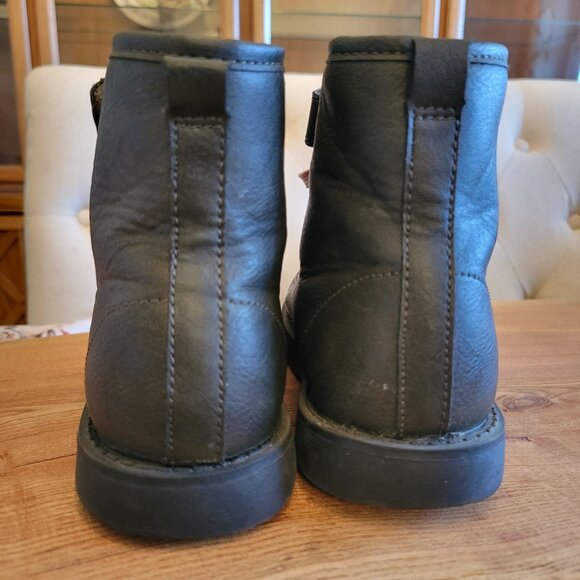 Carter's Youth Size 3 Girls Brown Lace up Combat Boots - Picture 5 of 8